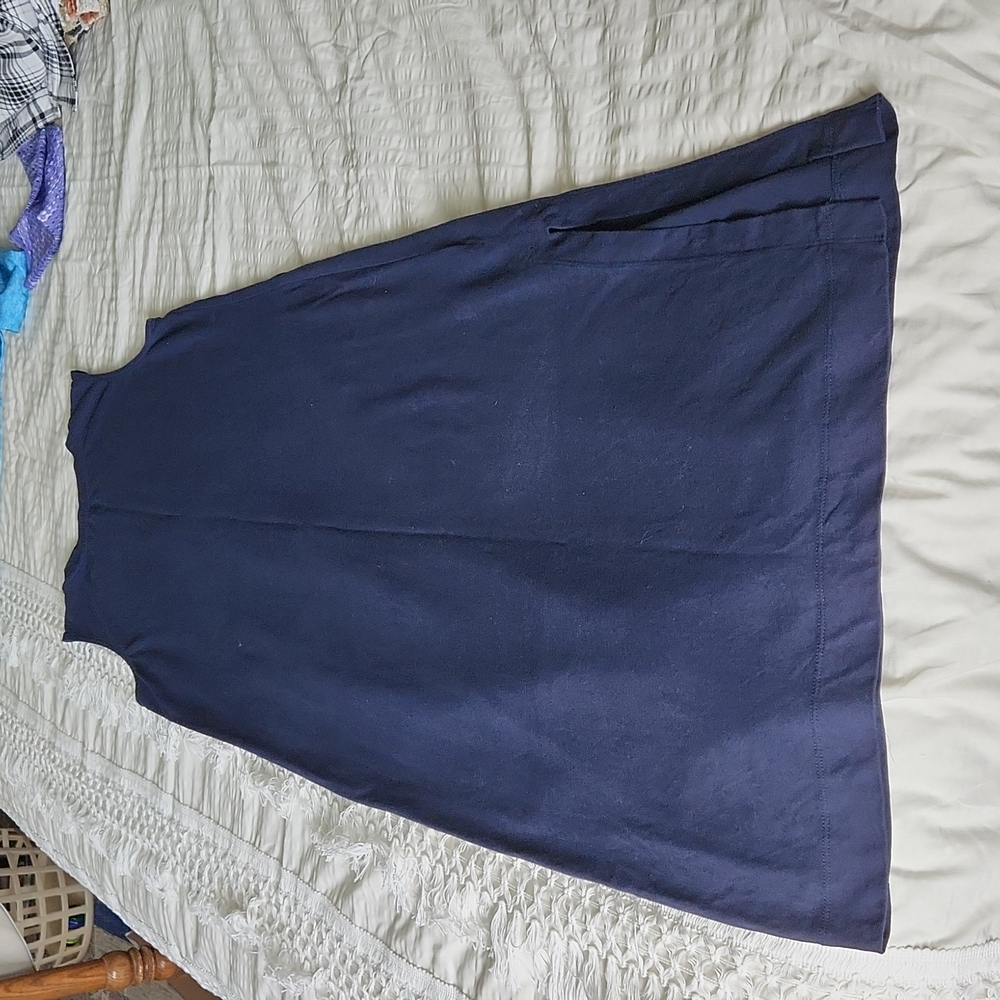 EVERLANE blue sleeves dress